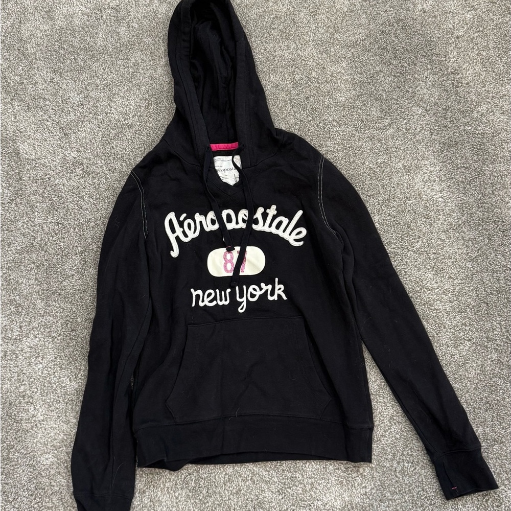 Aeropostale Black Hoodie with New York Design